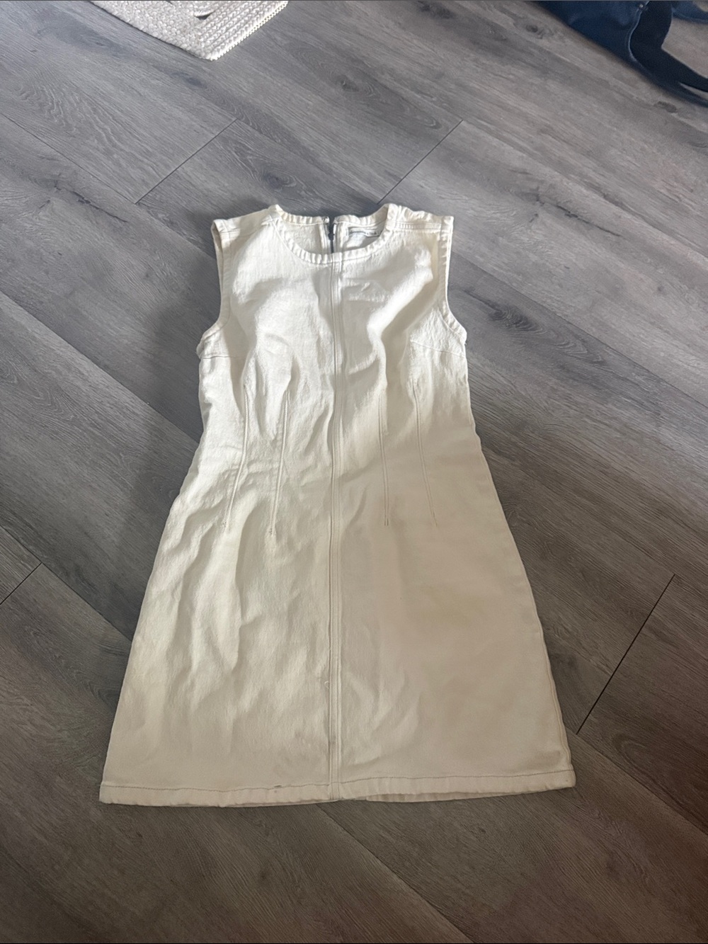 Abercrombie & Fitch Sleeveless White Denim Dress